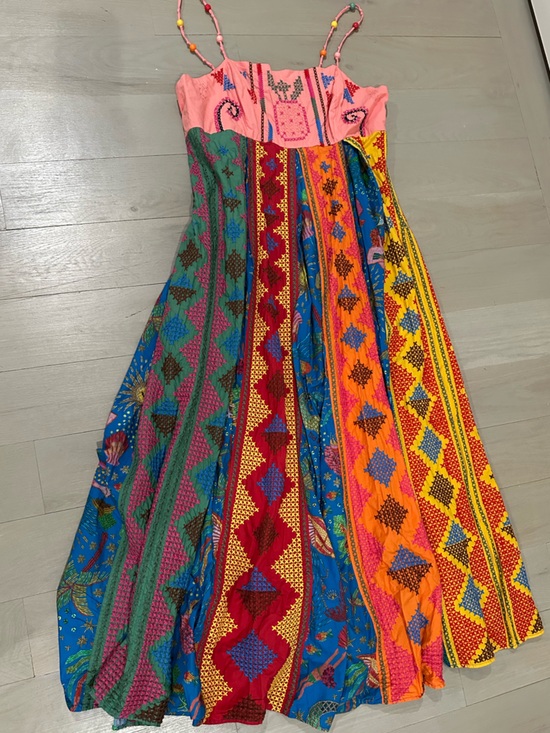 FARM Rio Dresses & Skirts - FARM Rio Multi-Color Geo-Striped Maxi Dress